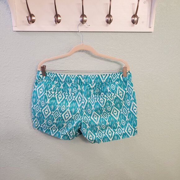 Old Navy Size 10 Ikat print Shorts - Turquoise & White - Picture 5 of 8
